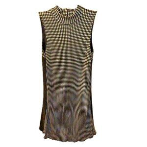 Zara Collection Pre-Loved Size Small Black‎ Diamond Checkered Bodycon Dress